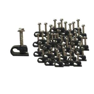 Tube Clamp - black 1/4 inch with screw (100 pk)