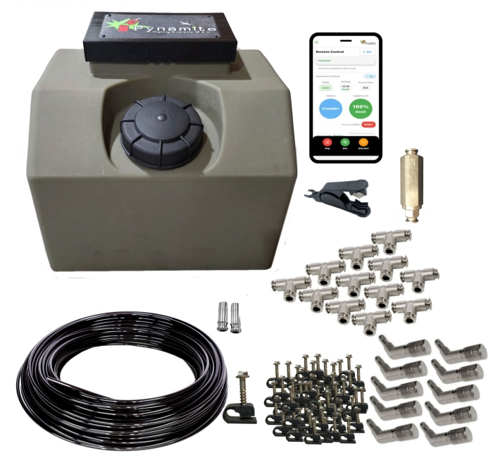 10 Gallon Wi-Fi/Bluetooth Pynamite Mosquito Misting System with 10 Nozzle Kit